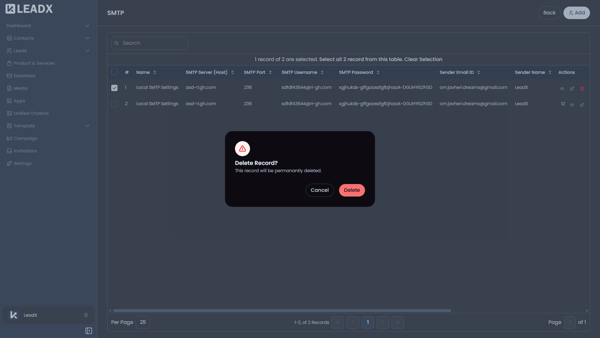 appssmtp placeholder