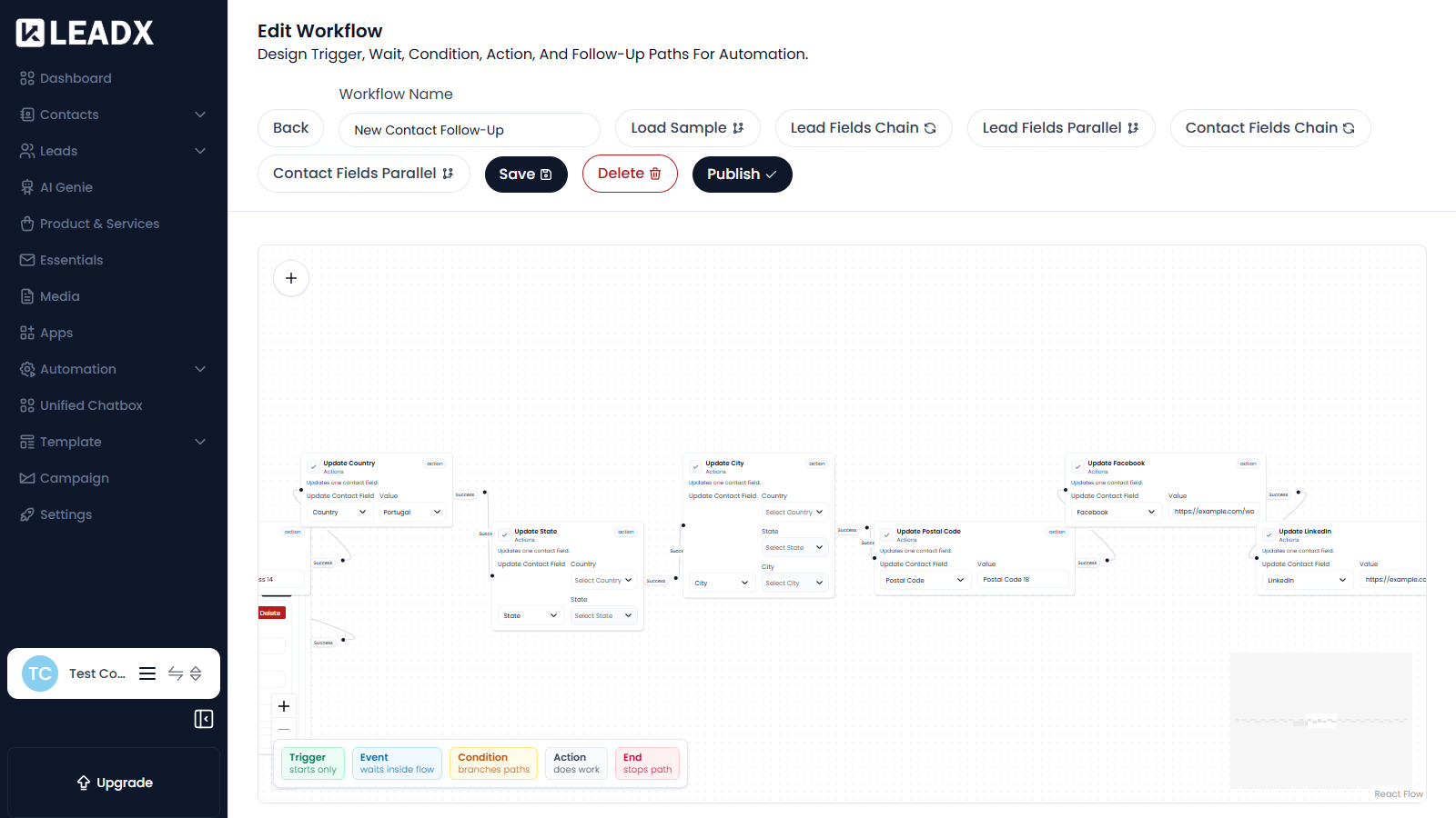 Workflow builder