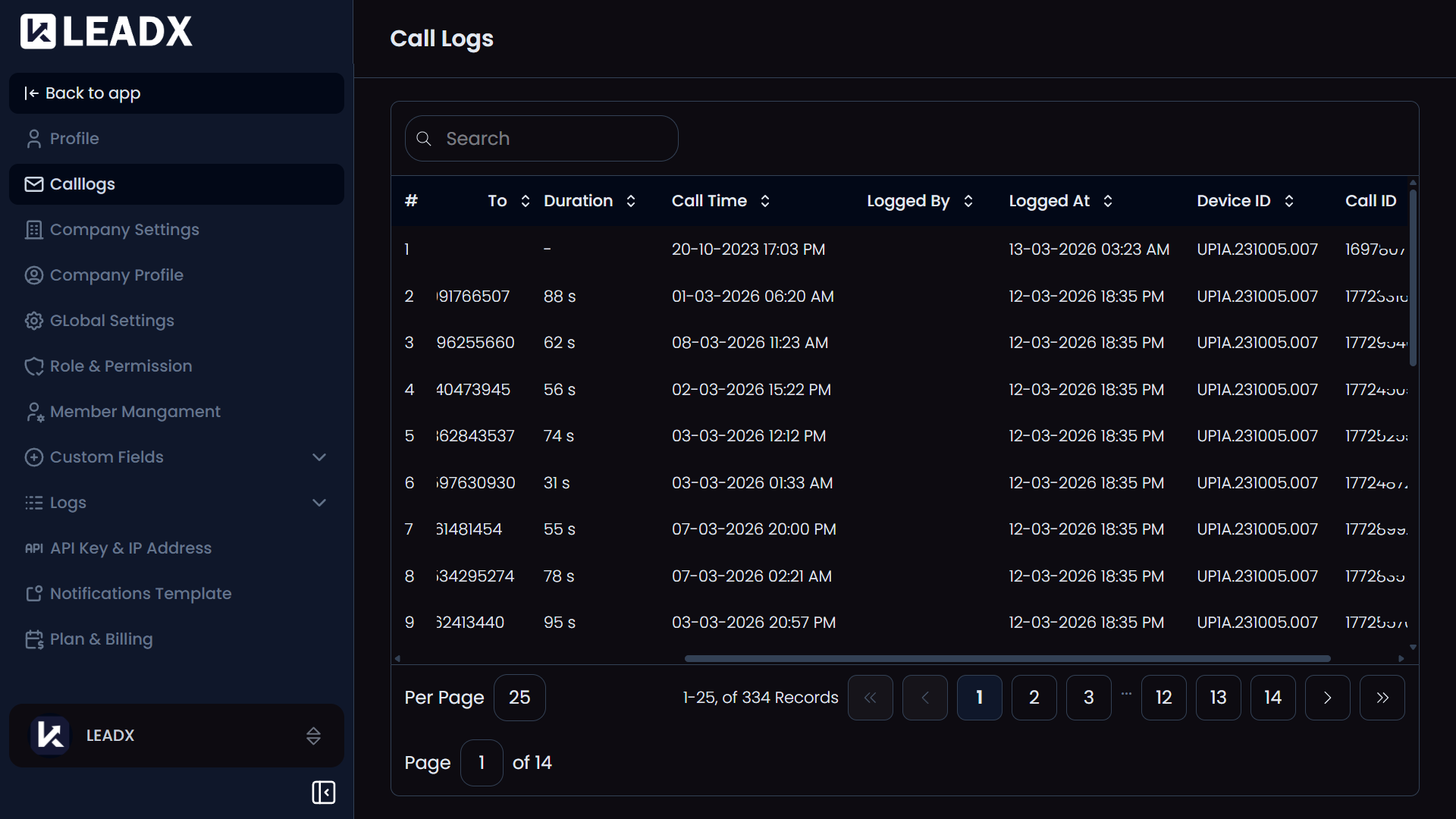 settingscalllogs placeholder