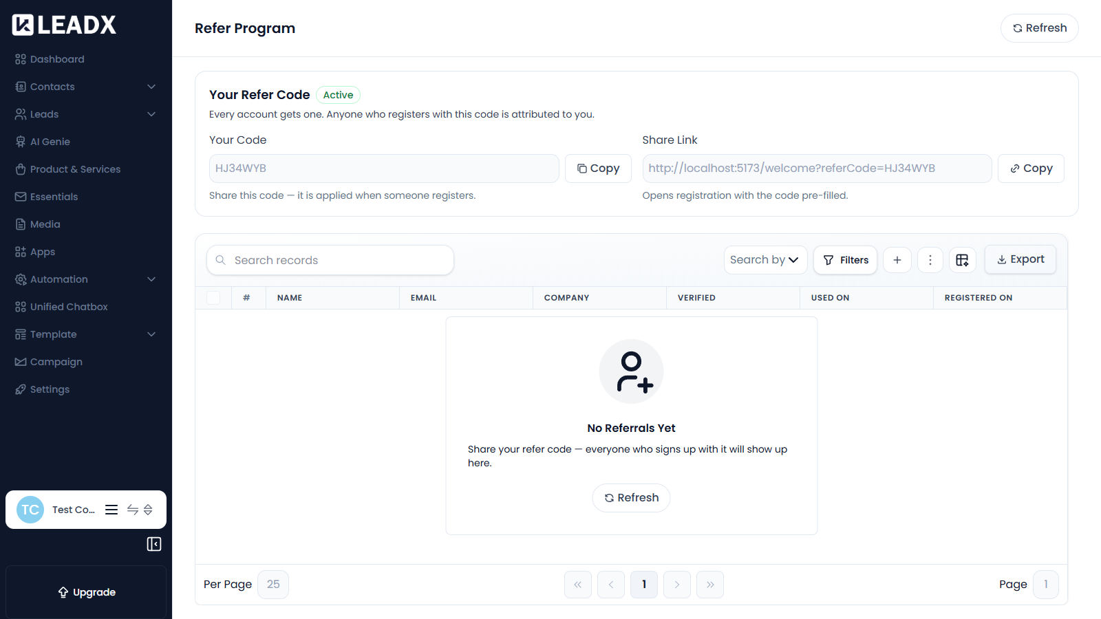 Refer Program
